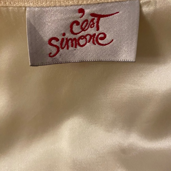 VINTAGE CEST SIMONE VINTAGE CAPE WITH SHEARLING - Picture 5 of 7